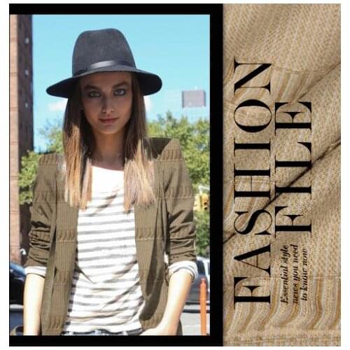 LEO&LIN Winter Gentlewomen Tassel Woolen Cloth Sewing Fabric 1 50cm