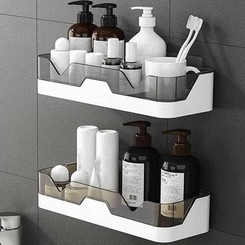Wall Mounted Bathroom Shelves,2 Pack of Shower Caddy Kitchen Organization,Floating Shelves for Organization and Storage