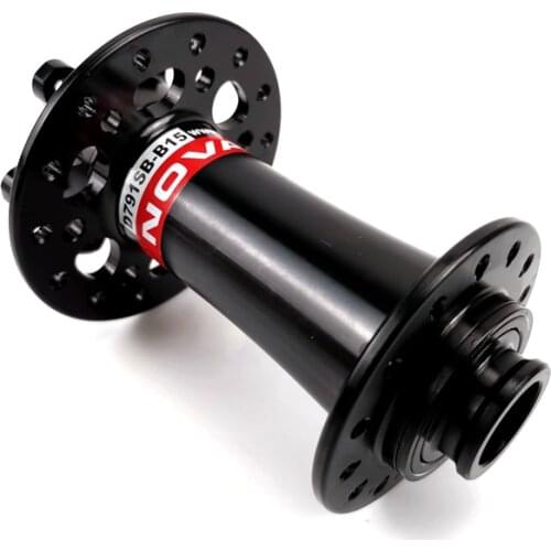 Novatec D791SB-B15 Road/MTB disc brake front hub thru axle 15x110mm disc barke hub black 154g 28/32 holes