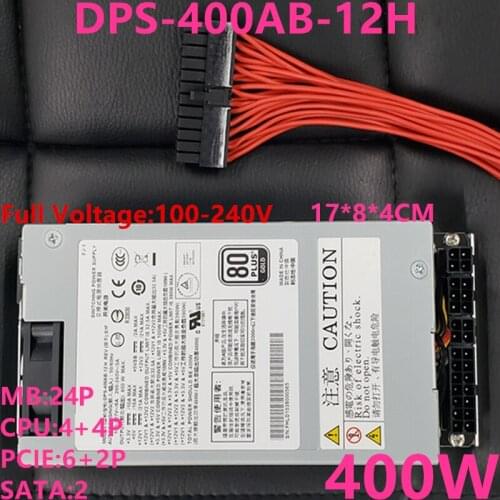 New PSU For Delta full Module 80plus Gold FLEX Small 1U K39 S3 A35 400W Power Supply DPS-400AB-12H