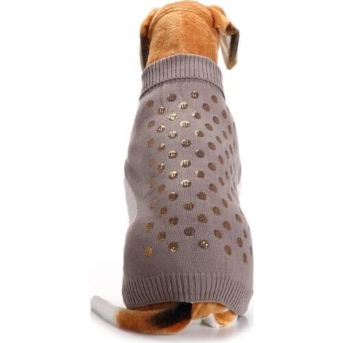 Gray Small Large Dog Clothes Chihuahua Pet Cat Knitwear Dog Sweater Puppy Warm Coat Cheap Clothing for Dogs Winter Doggy Costume