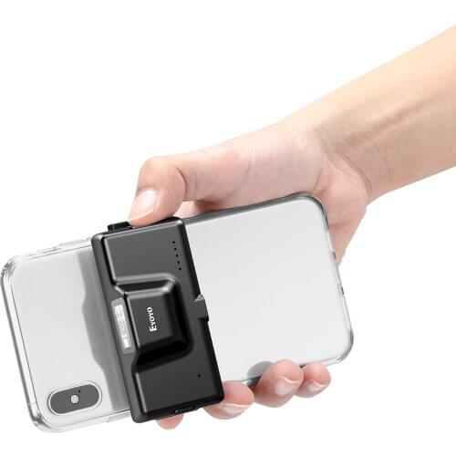 Eyoyo 2D Bluetooth Barcode Scanner Wireless Back Clip-on Phone Bar Code Scanner Adjustable for 1D QR PDF417 Code Reader System