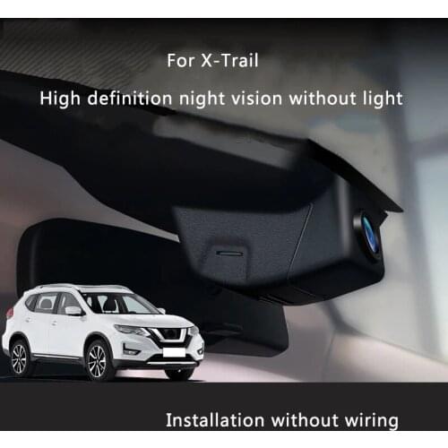 For Nissan X-Trail 2020 Hidden Vehicle Traveling Data Recorder Before After The 19 Hd Night Vision Rearview Mirror Decoration