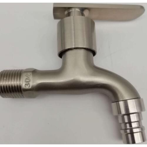 G1/2" Zinc Alloy Washing Machine Faucet, Single-cold Balcony Mop Pool, Long Pointed Mouth, Quick Opening Faucet