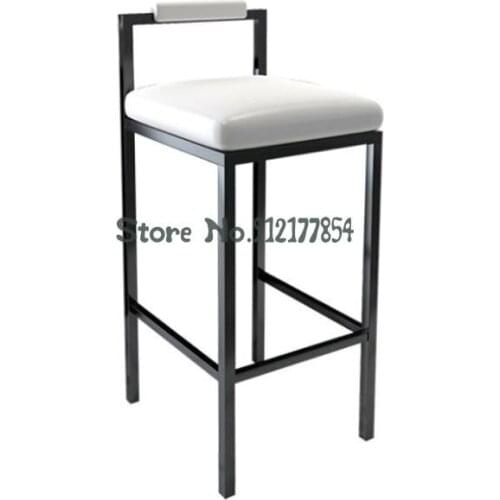 Nordic Modern Minimalist Bar Stools Bar High Stools Household Industrial Style Light Luxury Cafe Bar Stool High Chairs
