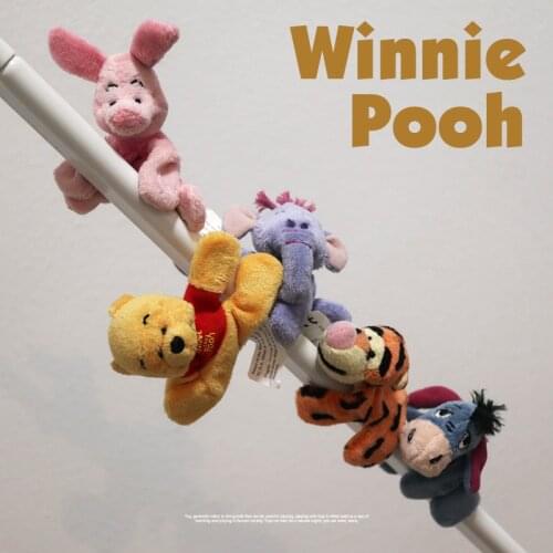 Disney three-dimensional cute Pooh and its friends plush refrigerator magnet