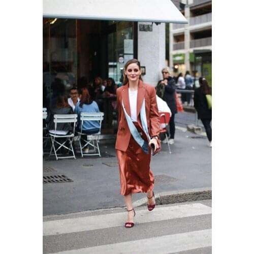 2 Pieces Gorgeous Women Suits Coat+Skirt Fashion Stain Suits For Women Custom Made Evening Party