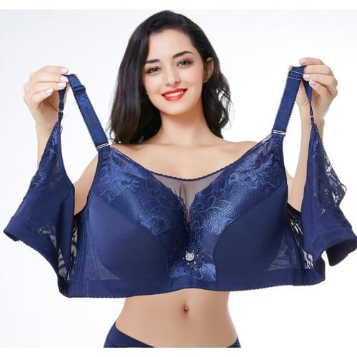Push Up Plus Size Bra Large Cotton Underwire Brassiere Spandex Full Cup Big Size Bras for Women D E F G Cup Bra 120 115 52G Bra