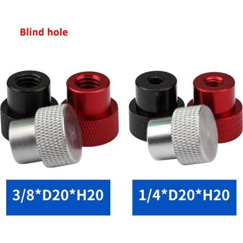 1PCS British Standard Blind Hole Knurled Thumb Screws Nuts Aluminum Alloy Hand Nuts