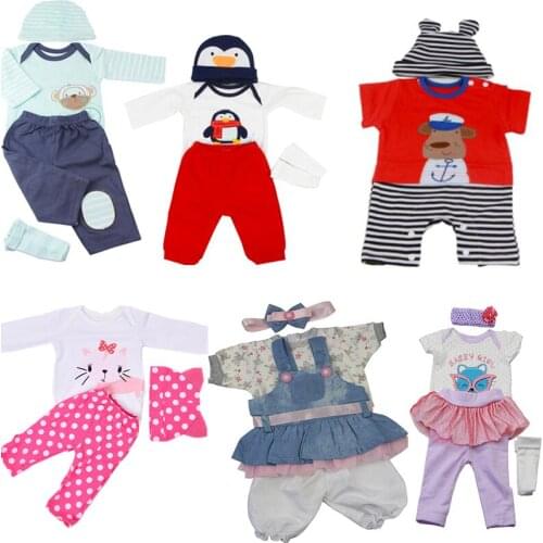 11 Different Styles 50-58cm Silicone Reborn Baby Doll Clothes npk Dolls Dress With Beautiful Hairband DIY Doll Accessories