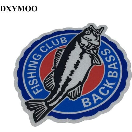 12cm Fish BACK BASS Car Stickers Window Fish Tank BACK BASS FISHING CLUB Vinyl Decal H2273