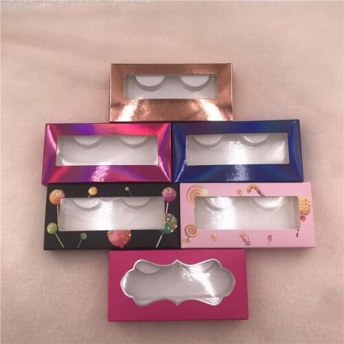 20pcs/lot Mink Lashes Paper Boxes Empty Custom Mink Eyelashes Packaging