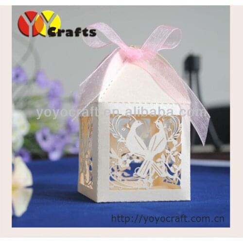 5*5*8.5 cm paper custom laser cut gift packaging box Craft package for handmade soap/candy packing box