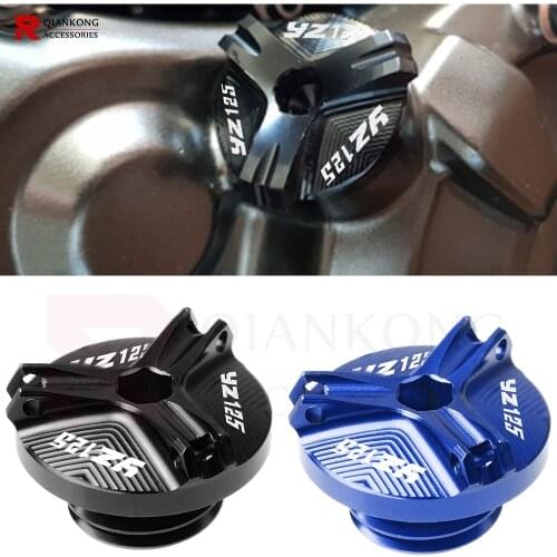Motorcycle Accessories Engine Oil filler Drain Plug Sump Nut Cap Cover For YAMAHA YZ125 YZ 125 1997-2019 1998 1999 2000 2001