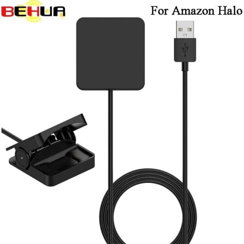 BEHUA 1m Clip Charger USB Cable Charging Dock Stand For Amazon Halo Smart Watch Bracelet Accessories Drop shipping Wholesale
