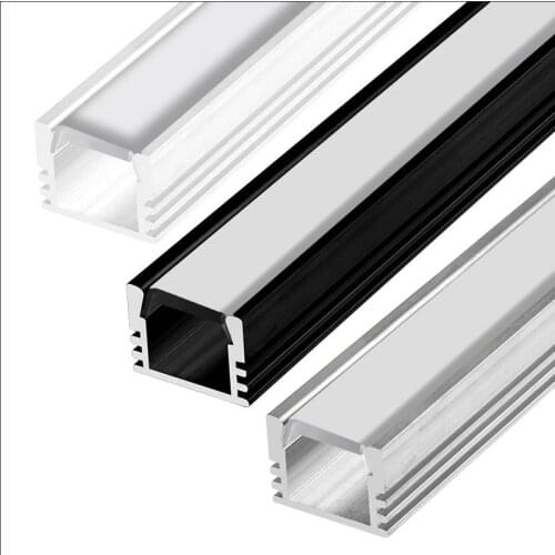Free Shipping 70M/Lot 2M LED Bar Light Housing Aluminum Profile Milky Clear Cover, Aluminum Channel for Strip Lights