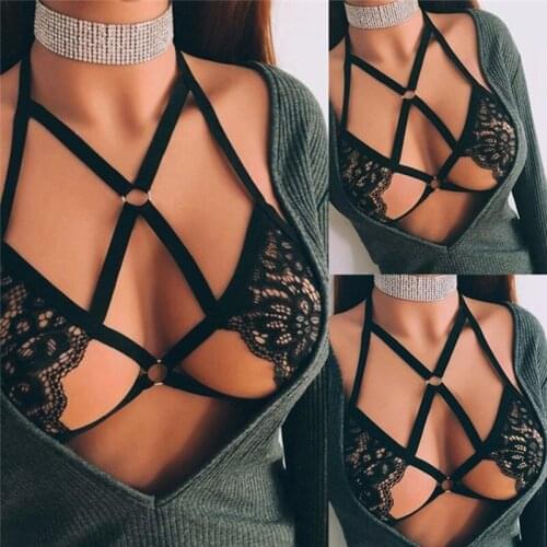 High Quality womens Underwear New Sexy Lace Push Up Crop Top Bra Strapless Comfortable Sling Top