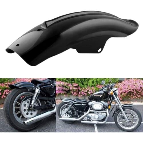 Black Motorcycle Rear Fender Mudguard For Bobber Chopper And Cafe Racer Mudguards Protector Motorcycle Motor Accessories