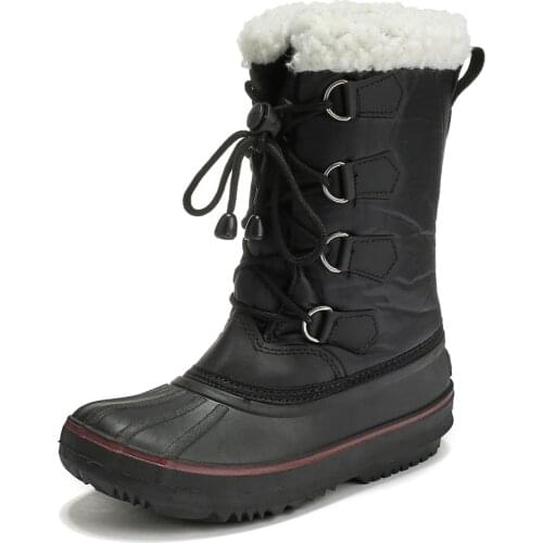 Kids Snow Boots Girls Winter Warm And Comfortable Non-slip Rain Boots Childrens Plus Velvet Outdoor Casual Shoes