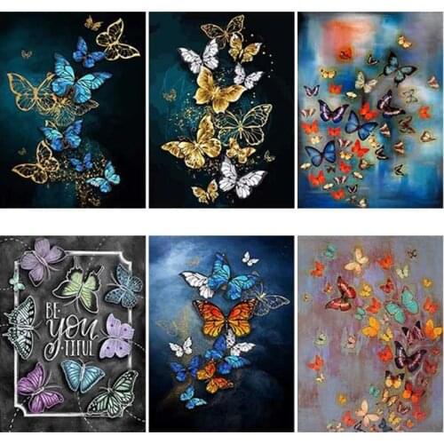 DIY 5D Diamond Painting Butterfly Diamond Art Embroidery Full Round/square Drill Rhinestones Animal Cross Stitch Home Decor Gift