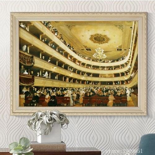 Cotton no frame classical court people palace canvas printings oil painting printed on cotton home wall art decoration picture