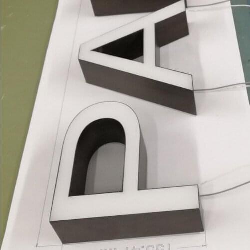 Customized Waterproof Signage Front Lit 3D LED Light Advertising Acrylic Letter for Decoration