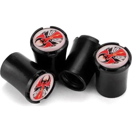 4pcs/Lot Red Face Car Tire Valve Caps For Mazda 2 3 5 6 CX5 CX7 CX9 X5 Summit Wheel Tires Air Dust Waterproof Screw Airtight Cap
