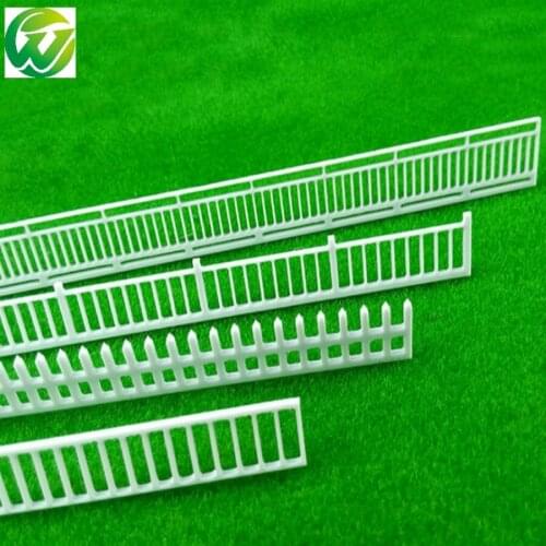 2018 New 14mm*200mm 5pcs/lot DIY Sand Table Model Landscape Materials Plastic Fence For Train Scene And Kits Toys