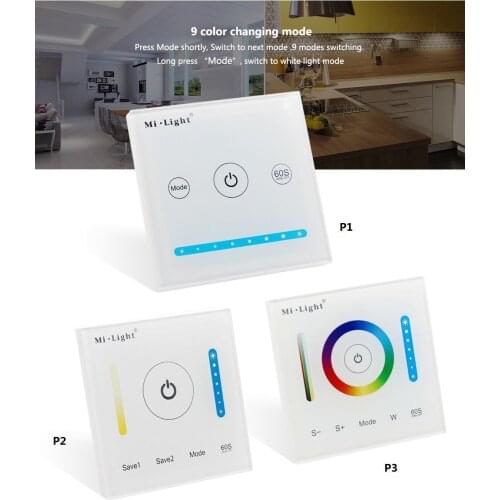 Mi light RGBW Dimming Panel/ Color Temperature CCT Touch Switch Panel Controller