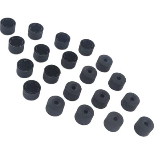 20 Pcs Round Shape Dust Anti Theft Wheel Bolt Caps 1K0601173A For Golf MK5 Passat B6 Eos Bora Phaeton Eos Citigo Toledo 1K0 601