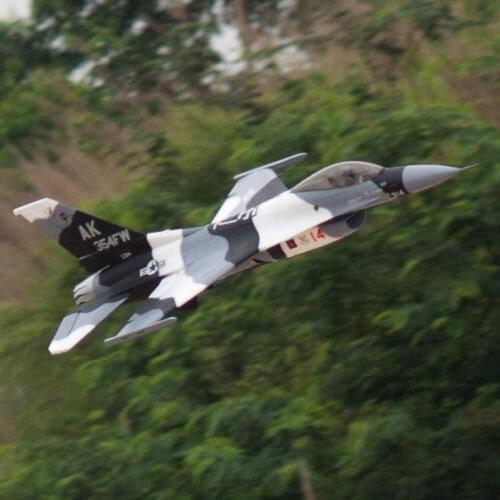 RC Airplane EDF Jet Flightline F16 70mm Black Camo Plane Model 6S RTF (ready to fly) NO battery