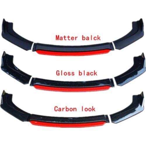 SDAO Front Bumper Spoiler Protector Plate Lip Type DGS Body Kit Splitter Carbon Surface Chin Shovel For KIA Forte K3 2016-2018