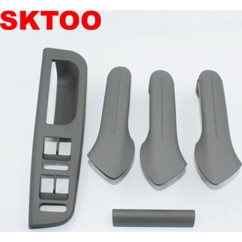 SKTOO A Set (gray) Inner Door Handle Free shipping For Volkswagen Jetta Bora Golf 4 Interior Handle for VW Handle Inner Armrest