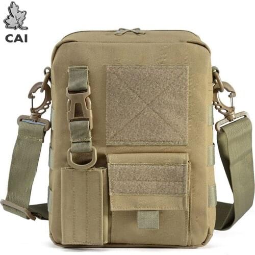 Cai Brand Man Crossbody Bag Outdoor Mountaineering Hiking Climbing Bags for Male Oxford Waterproof Sport Shoulder Bag
