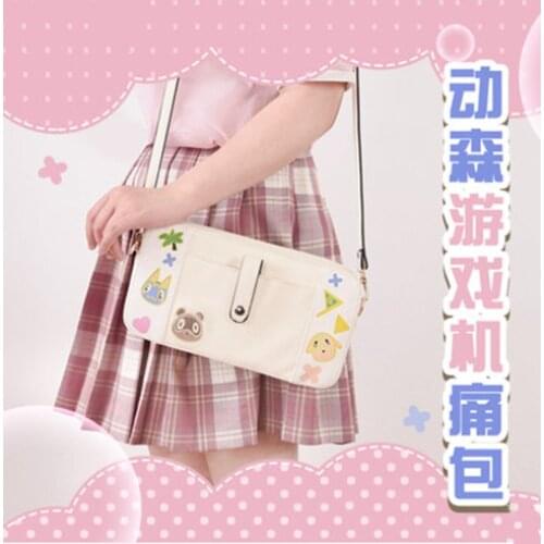 Anime Animal Crossing Game Machine Shouder Bags For Women Crossbody Bag Functional Storage Package Tote Wallet Purse Props Sha