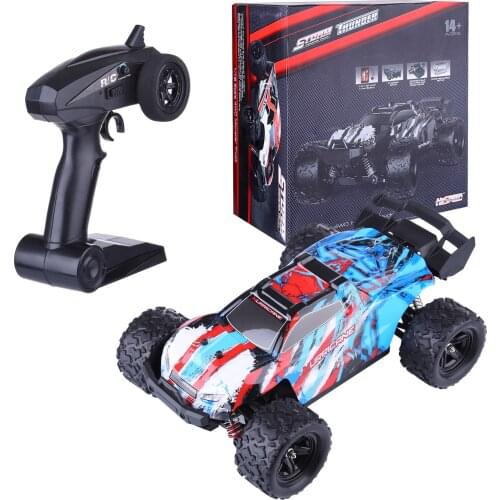1:18 36km/h 4WD High Speed RC Monster Car 2.4G Remote Control Off-road Crawler Vehicle Toy for Adults / Kids - Red