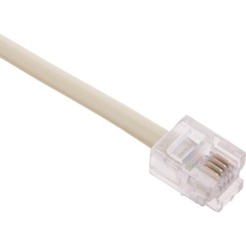 2 Way Outlet RJ11 Phone Modular Jack Line Splitter Adapter 6P4C Beige