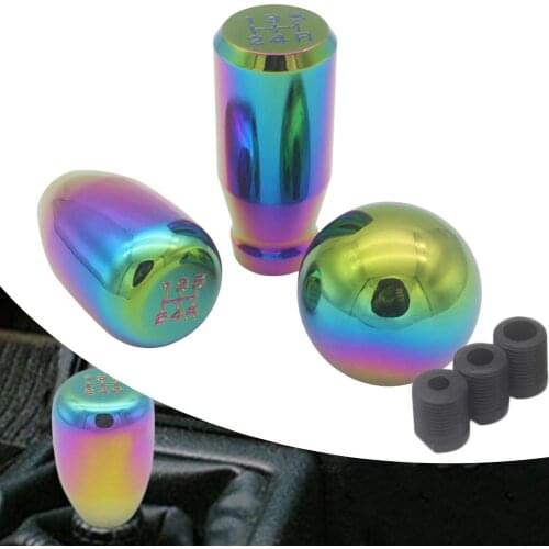 Car Racing Styling Manual Transmission Shifter Lever Shifter Knob Gear Shifter Knob Rainbow Color Modified Gear Shift Head
