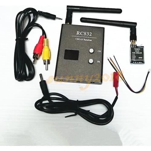 Boscam FPV 32Ch 5.8G Wireless AV Mini Transmitter TX TS5823 Receiver RC832 for FPV quadcopter