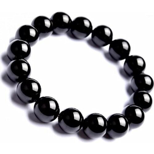 Handmade Black Stone Bracelet Stone Bead Bracelet Stone Bracelet Nartural Bead Bracelet Semi Precious Bracelets