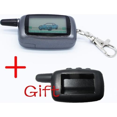 KGB FX-5 FX5 FX 5 Russia Version Case Keychain For Starline A9 LCD Remote 2 Way Two Way Car Alarm System + silicone case