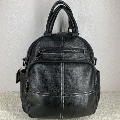 Brand Backpack Famous Female Fashion Korean Large Capacity Laptop School Satchel Street High Quality Leather Travel Backpack