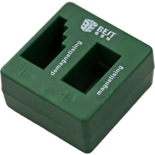 BST-016 2 in 1 Green Fast Screwdriver Magnetic Hand Tool Mini Magnetizer Demagnetizer Degausser Tool For Phone