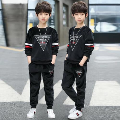 Children Clothing Autumn Winter Boys Clothes Tops+Pants Outfit Kids Sports Clothes Suit For Boy Clothing Sets 5 6 8 10 12 Years