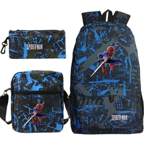 Disney Spiderman School Bag For Kids Child Teenage Backpack College Wind Schoolbag Boys Girls High Student Bag Casual Backpacks