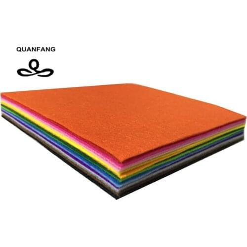 New Non Woven Felt Fabric 1mm Thickness Polyester Cloth Felts Of Home Decoration Pattern Bundle For Sewing Dolls Crafts 15x15cm