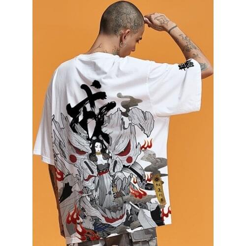 2021 Hip Hop Tees T-Shirt Japan Style Harajuku Short Sleeve Loose Men T Shirt Casual Summer Oversized Male Asian Clothes ZZ467