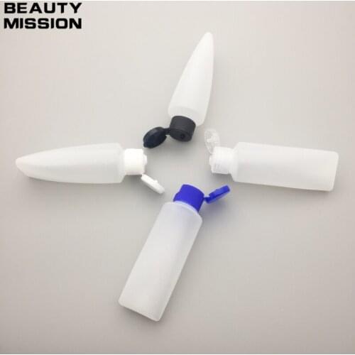 BEAUTY MISSION 60ml Plastic Cosmetic Emulsion facial Cleanser Soft Tube Hand Cream Packaging Container flip cap Bottle