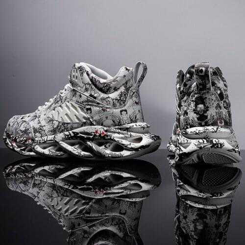 Mens shoes mens autumn and winter coconut mens shoes camouflage sneakers casual dad shoes red bottom shoes