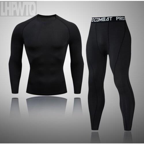 New Men Thermal Underwear Sets for Men Compression Sweat Quick Drying Thermo Underwear Mens Clothing Long Johns Clothing